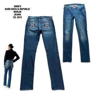 2000'S VTG. RARE ROCK & REPUBLIC BERLIN‎ JEANS US SZ. 8